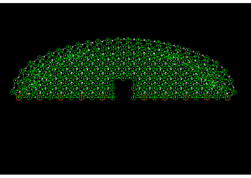 富德锡林浩特91跨，1000米长干煤棚网架设计