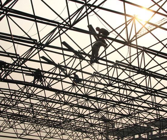 富德厂房网架安装